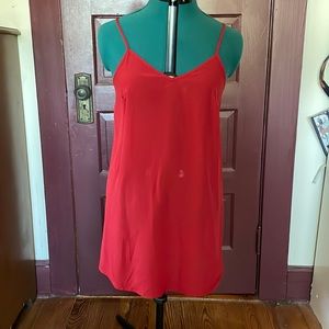 Made for Impulse red two piece tunic or mini dress